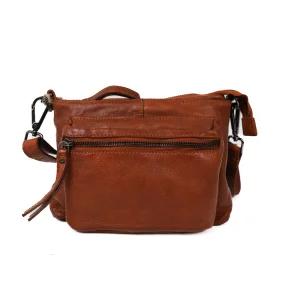 Cognacfarvet skindtaske fra Bear Design