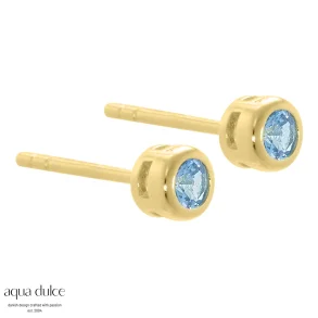 restikker med farvet sten - Aqua Dulce Lua