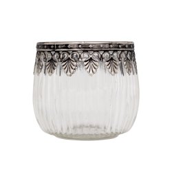 Fyrfadsstage i glas / glasstage til fyrfadslys