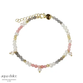 Perlearmbnd, rosa - Aqua Dulce Opal Love