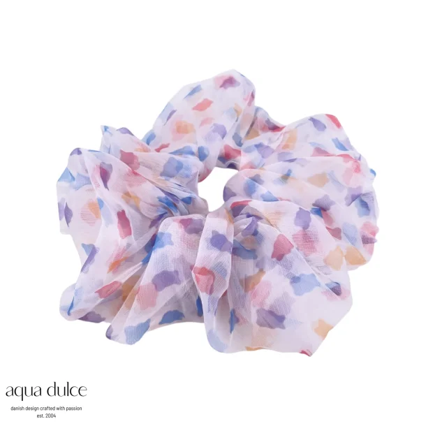 Mega Scrunchie - Aqua Dulce white tivoli