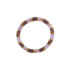Nepal armbnd lilla/guld