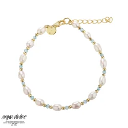 Armbnd med ferskvandsperler - Aqua Dulce Coast