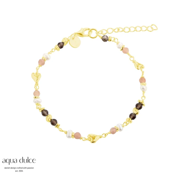 Forgyldt armbnd - Aqua Dulce Love Me