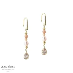 Forgyldte rekroge - Aqua Dulce Champella Earring