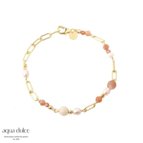 Forgyldt armbnd - Aqua Dulce Sunella Link Bracelet