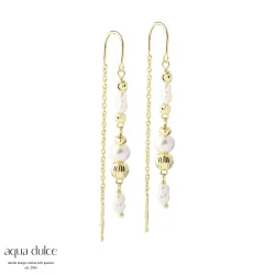 Forgyldte retrde - Aqua Dulce Line Pearl Thread