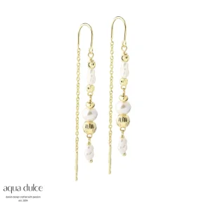 Forgyldte retrde - Aqua Dulce Line Pearl Thread