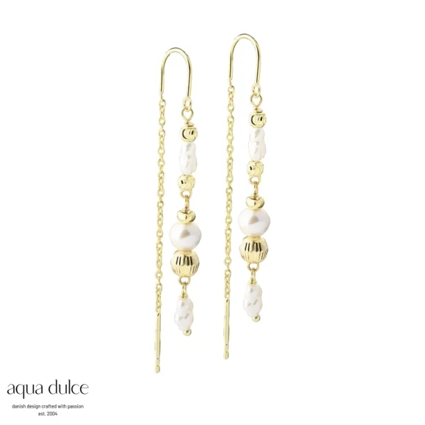 Forgyldte retrde - Aqua Dulce Line Pearl Thread