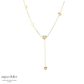 Forgyldt halskde - Aqua Dulce Karla Y-Simple Necklace