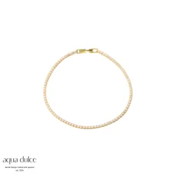 Forgyldt armb�nd - Aqua Dulce Tennis Small