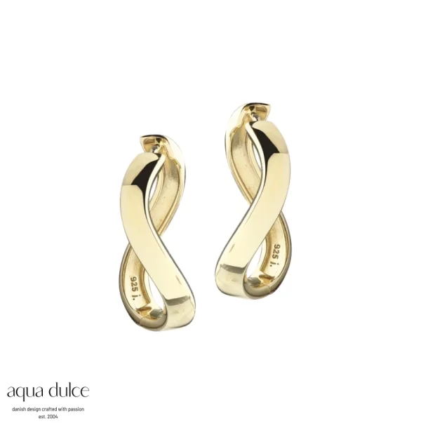 Forgyldte �reringe - Aqua Dulce Forever Hoop Medium