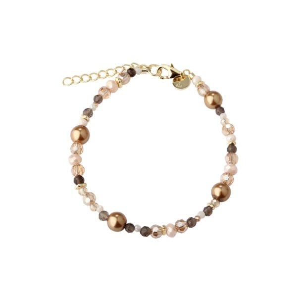 Forgyldt armbnd - Aqua Dulce Eira Pearl Bracelet