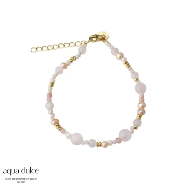 Forgyldt armb�nd - Aqua Dulce Grace Pearl Bracelet