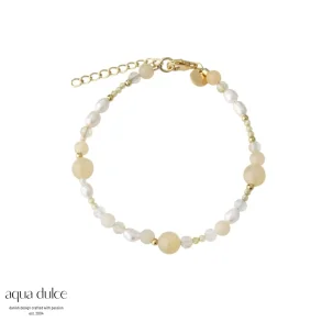 Forgyldt armb�nd - Aqua Dulce Moonlight Pearl Bracelet
