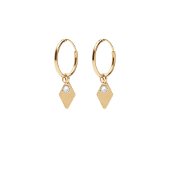 Forgyldte reringe med zirkon