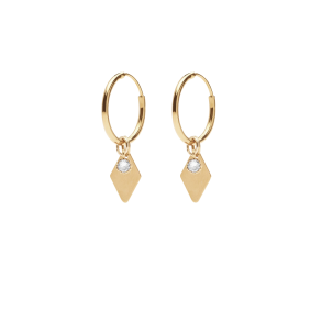 Forgyldte reringe med zirkon