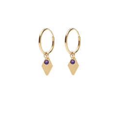 Forgyldte reringe med vedhng