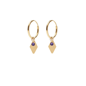 Forgyldte reringe med vedhng