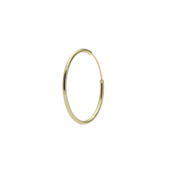 Forgyldte hoops 2 cm - Enkle reringe