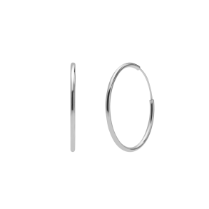 Enkle reringe - Slv Hoops 2 cm 