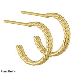 Creoler i forgyldt sterling slv - Aqua Dulce Nira