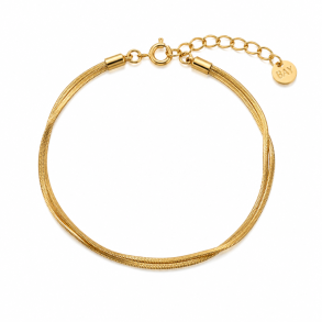 Forgyldt dobbelt armb�nd - Sora Double Bracelet