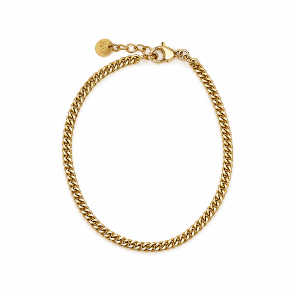Forgyldt armb�nd - Flowy Panzer Bracelet