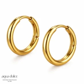 Forgyldte hoops - Sora Basic Hoop 20 mm
