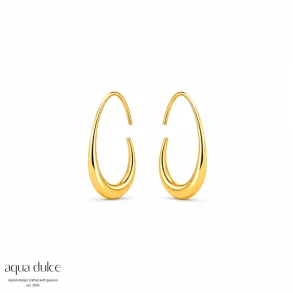 Forgyldte �reringe - Sora Oval Small