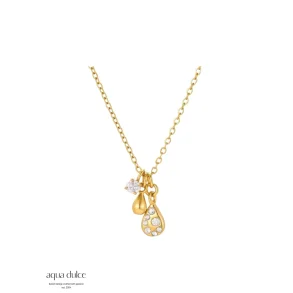 Forgyldt halsk�de, Claire Drop Necklace