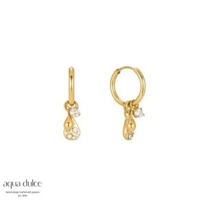 Forgyldte �reringe - Claire Drop Hoop