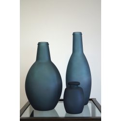 Shape Glasvase - Mat bl - 15 cm 