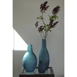 Shape Glasvase - Mat bl - 15 cm 