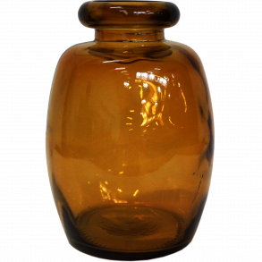 Shape Glasvase - Mrk Rav - 15 cm 