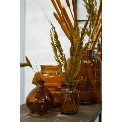 Shape Glasvase - Mrk Rav - 15 cm 