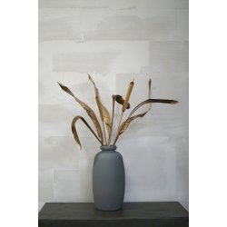 Glasvase, mat gr 35 cm