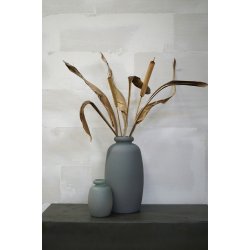 Glasvase, mat gr 35 cm