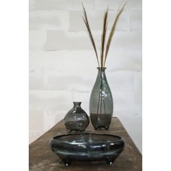 Melvin Glasvase - Gr - 18 cm 