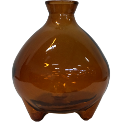 Melvin Glasvase - Mrk Rav - 18 cm 