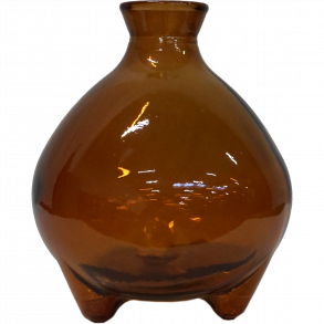 Melvin Glasvase - Mrk Rav - 18 cm 