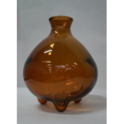 Melvin Glasvase - Mrk Rav - 18 cm 