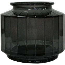 The Edge - Kantet Glasvase - Gr - 12 cm 