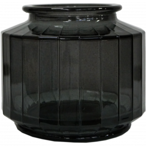 The Edge - Kantet Glasvase - Gr - 12 cm 