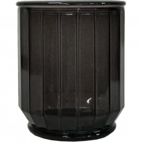 The Edge - Kantet Glasvase / urtepotteskjuler - Gr - 10 cm 