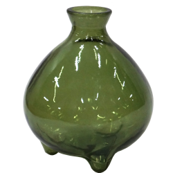 Melvin Glasvase - Olivengrn - 18 cm 