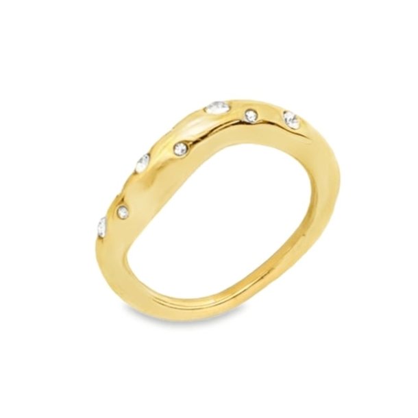 Forgyldt ring - Glow Gia