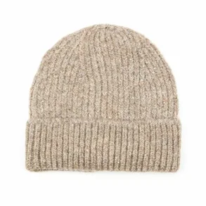 Strikket hue, lys brun