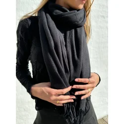 Sort cashmere trklde