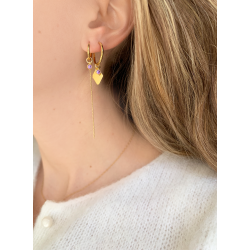 Forgyldte reringe med vedhng